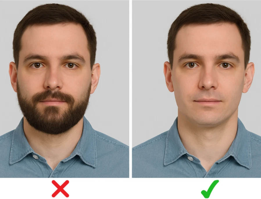 Wrong changed look versus right consistent appearance photo