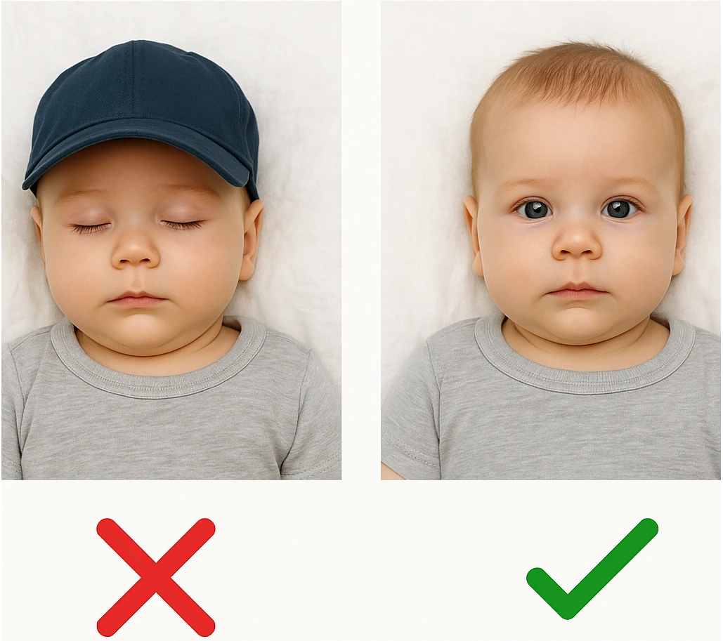 Wrong parents in frame versus right baby alone photo